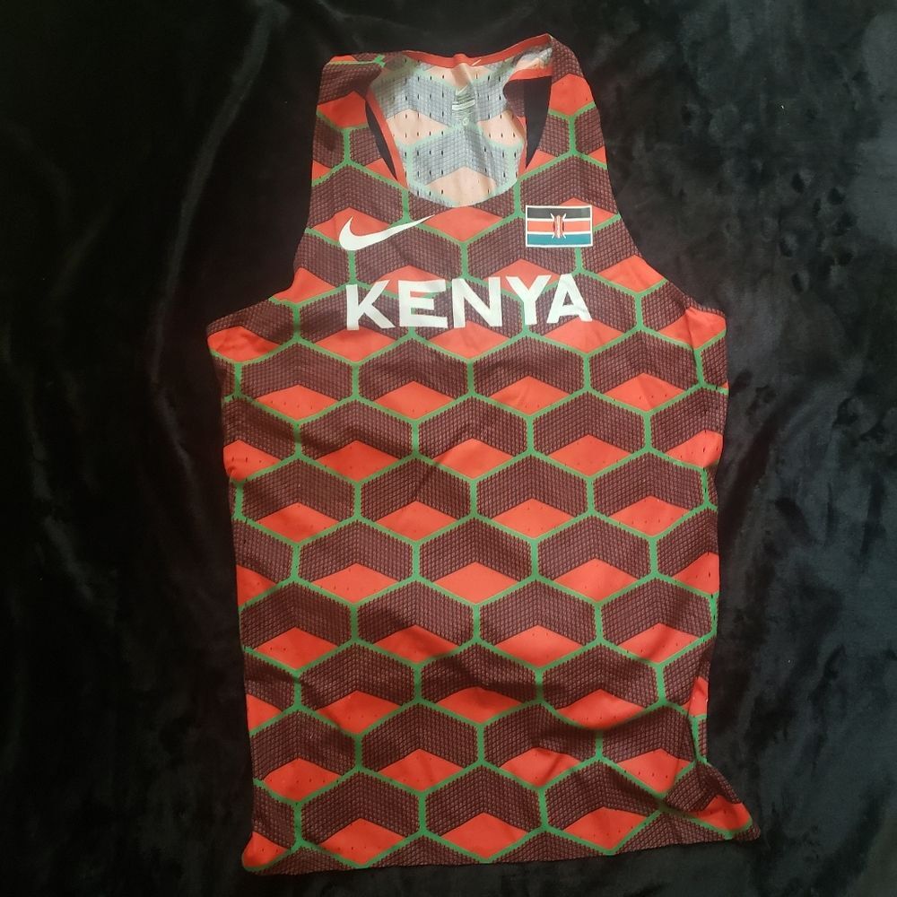 Nike Pro Elite Kenya Team Track Singlet 2020 Men’s Size M-Tall CI8113-602 New
